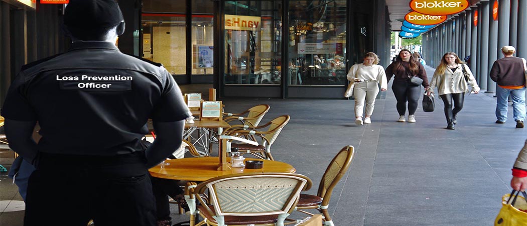 Loss prevention officer at a restaurant